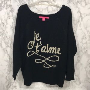 je t’aime sweater size large